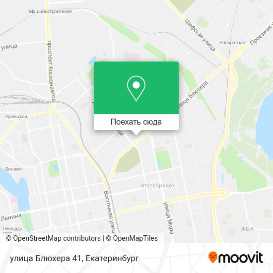 Карта улица Блюхера 41