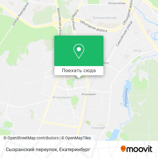 Карта Сызранский переулок