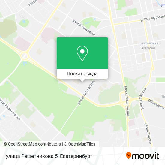 Карта улица Решетникова 5