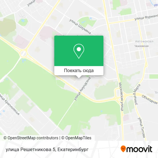 Карта улица Решетникова 5