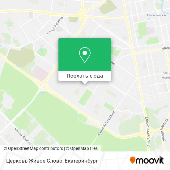 Карта Церковь Живое Слово