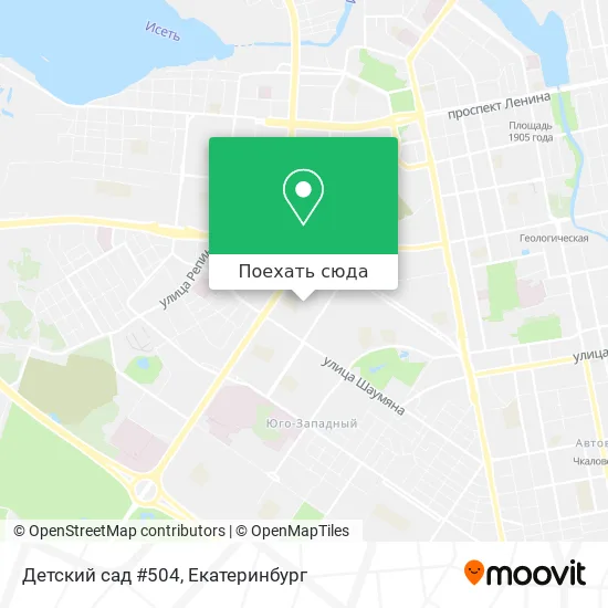 Карта Детский сад #504