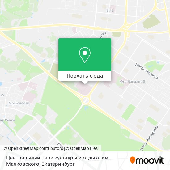 Карта Центральный парк культуры и отдыха им. Маяковского