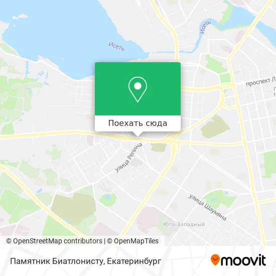 Карта Памятник Биатлонисту