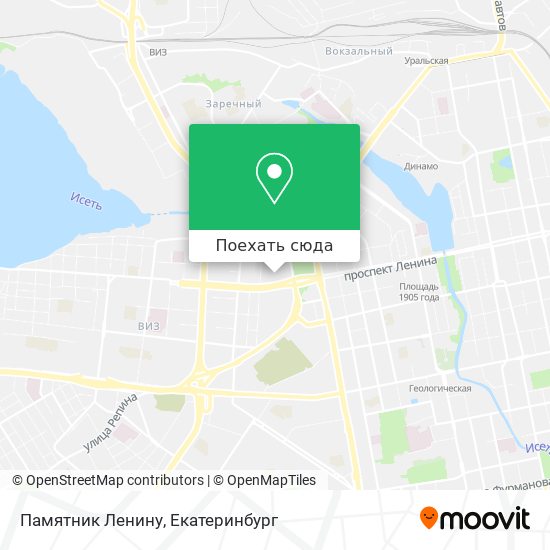 Карта Памятник Ленину