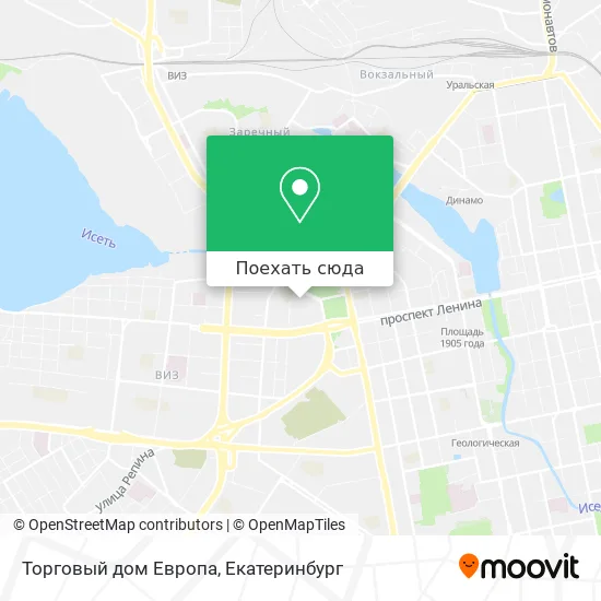 Карта Торговый дом Европа