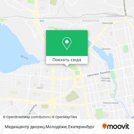 Карта Медиацентр дворец Молодёжи