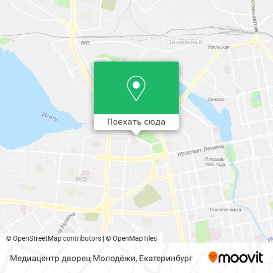 Карта Медиацентр дворец Молодёжи