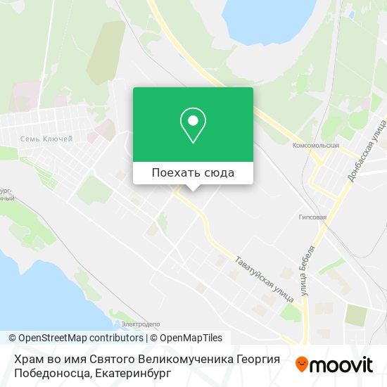 Карта Храм во имя Святого Великомученика Георгия Победоносца