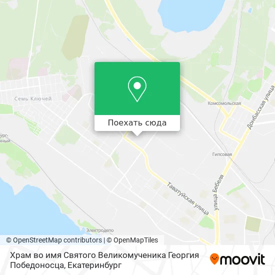 Карта Храм во имя Святого Великомученика Георгия Победоносца