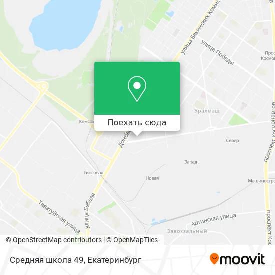 Карта Средняя школа 49