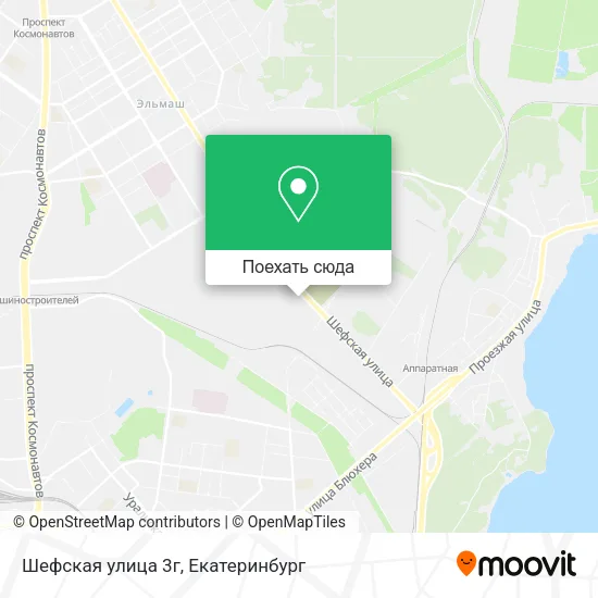Карта Шефская улица 3г
