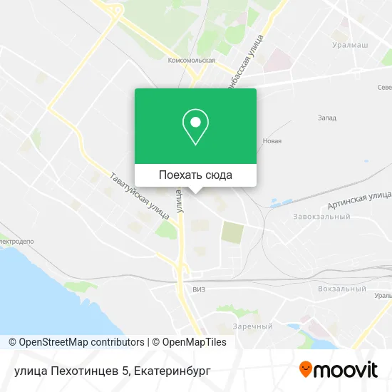 Карта улица Пехотинцев 5