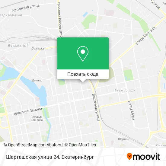 Карта Шарташская улица 24