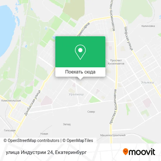 Карта улица Индустрии 24