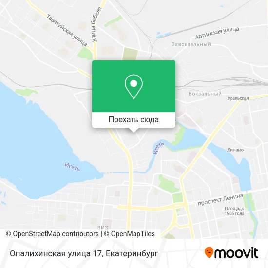 Карта Опалихинская улица 17