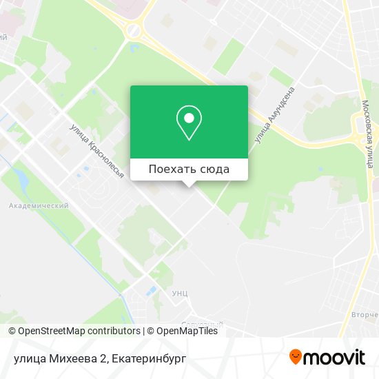 Карта улица Михеева 2