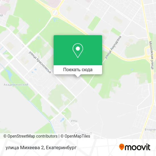 Карта улица Михеева 2