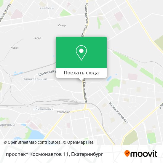 Карта проспект Космонавтов 11