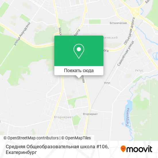 Карта Средняя Общеобразовательная школа #106