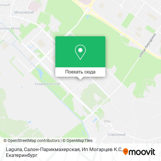 Карта Laguna, Салон-Парикмахерская, Ип Могарцев К.С