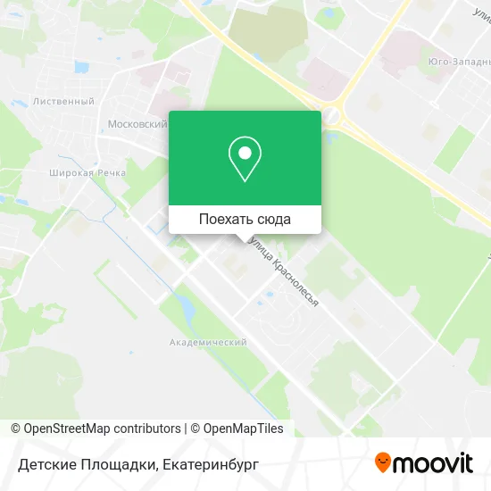 Карта Детские Площадки