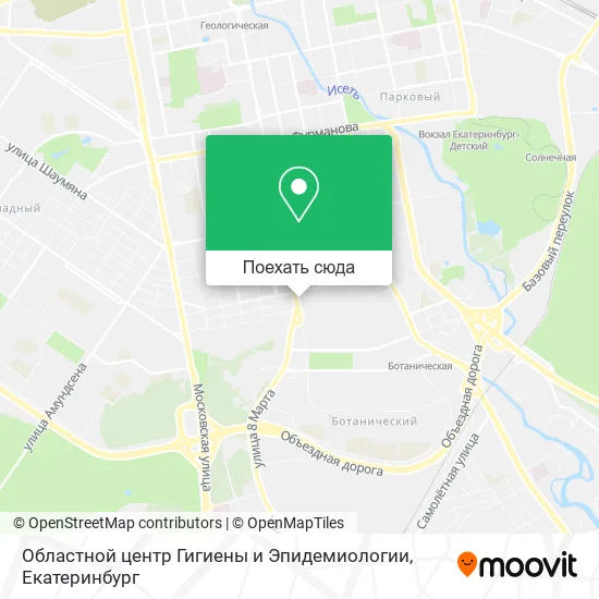 Карта Областной центр Гигиены и Эпидемиологии