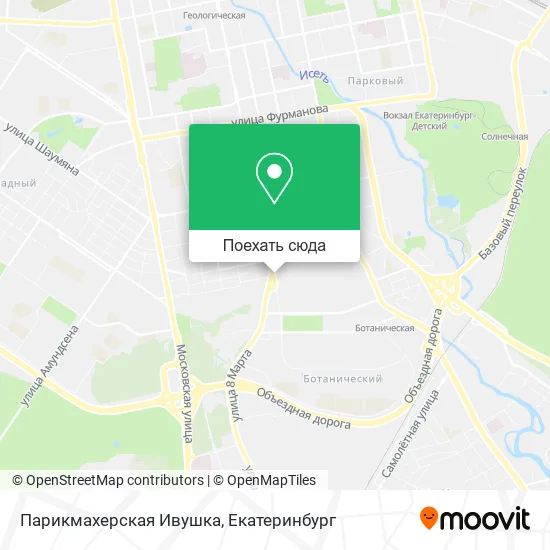 Карта Парикмахерская Ивушка