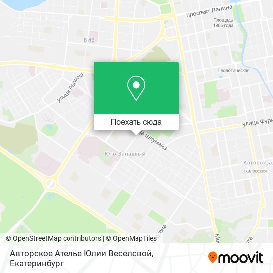 Карта Авторское Ателье Юлии Веселовой