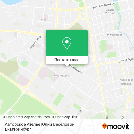 Карта Авторское Ателье Юлии Веселовой