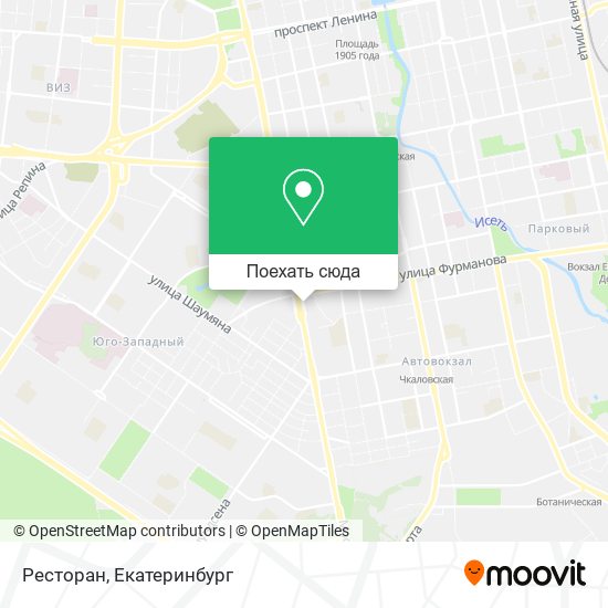 Карта Ресторан