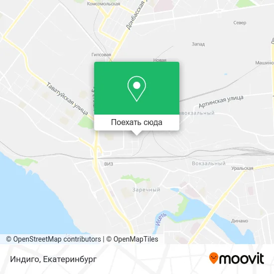 Карта Индиго