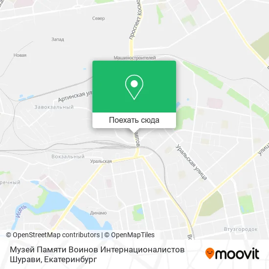 Карта Музей Памяти Воинов Интернационалистов Шурави