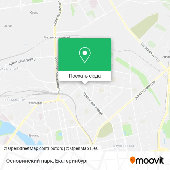 Карта Основинский парк