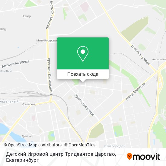 Карта Детский Игровой центр Тридевятое Царство