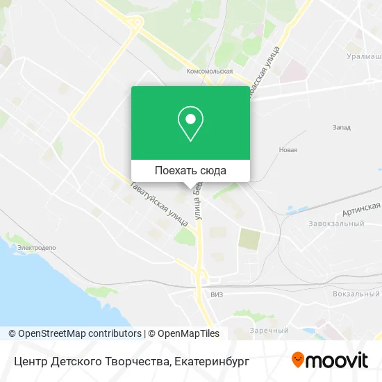 Карта Центр Детского Творчества