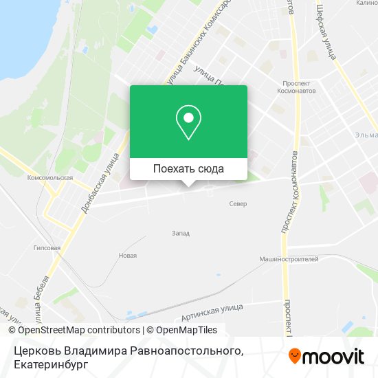 Карта Церковь Владимира Равноапостольного