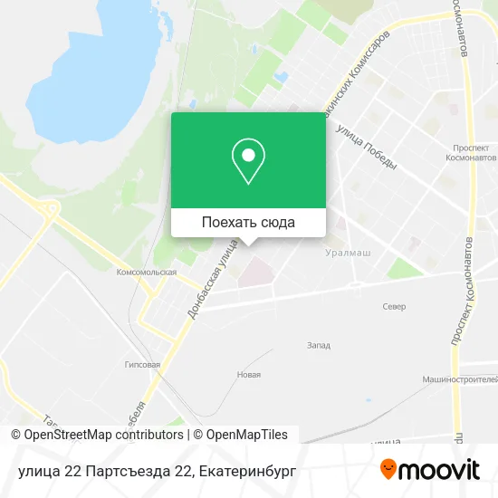 Карта улица 22 Партсъезда 22