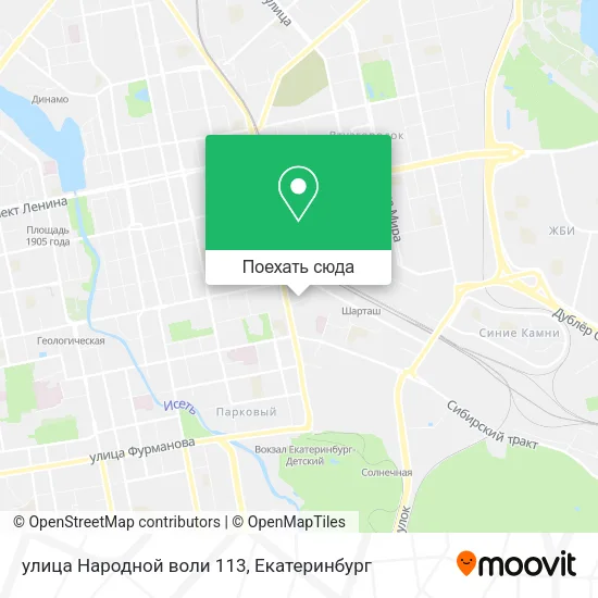 Карта улица Народной воли 113