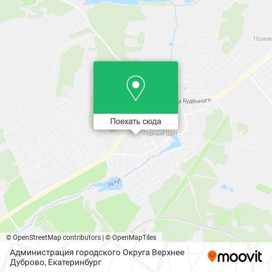 Карта Администрация городского Округа Верхнее Дуброво