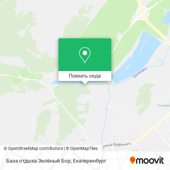 Карта База отдыха Зелёный Бор