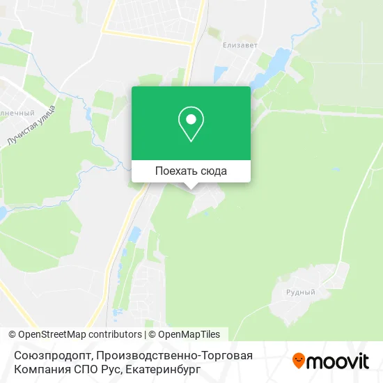 Карта Союзпродопт, Производственно-Торговая Компания СПО Рус