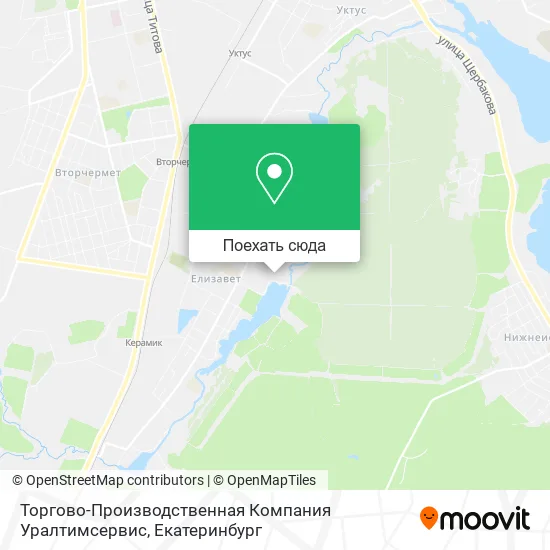 Карта Торгово-Производственная Компания Уралтимсервис