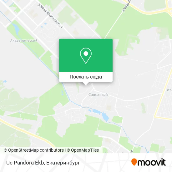 Карта Uc Pandora Ekb