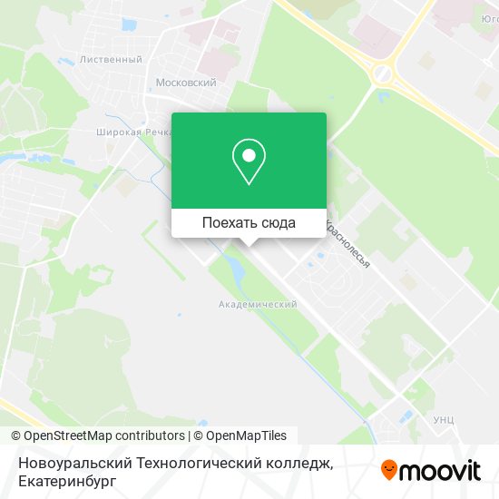 Карта Новоуральский Технологический колледж