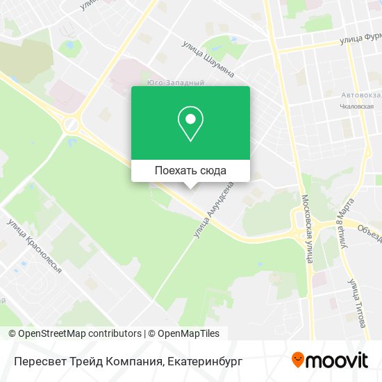 Карта Пересвет Трейд Компания