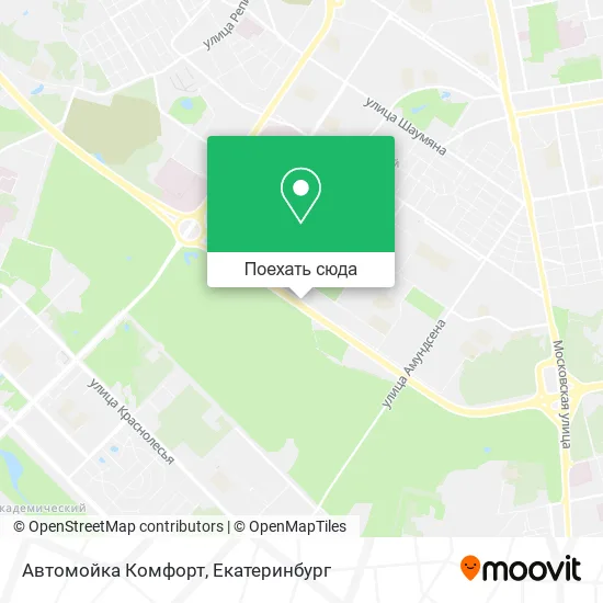 Карта Автомойка Комфорт