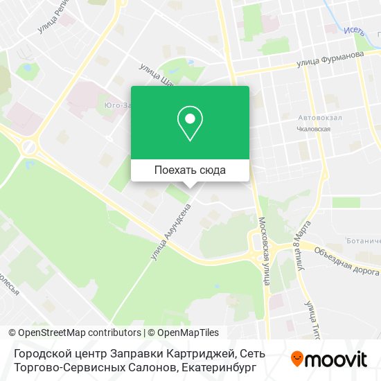 Карта Городской центр Заправки Картриджей, Сеть Торгово-Сервисных Салонов