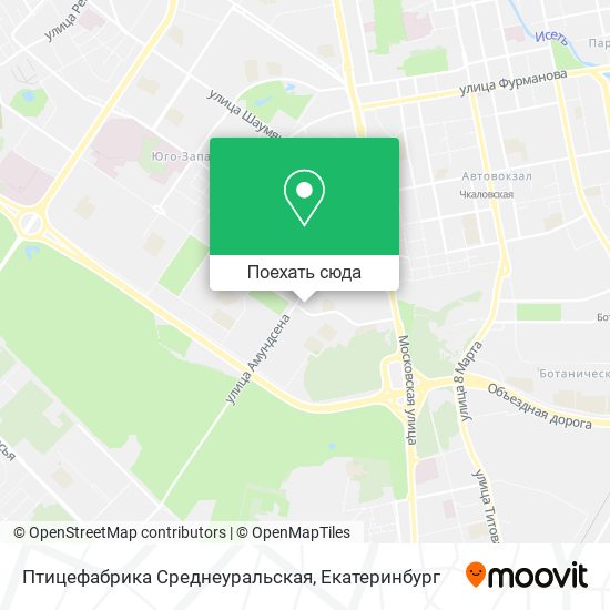 Карта Птицефабрика Среднеуральская