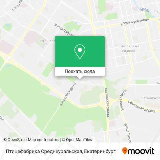 Карта Птицефабрика Среднеуральская
